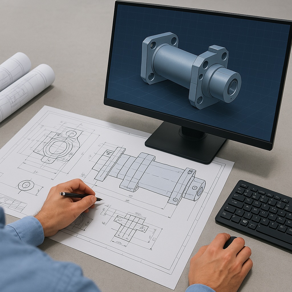 1. Ingeniería Inversa CAD a partir de Planos 2D.